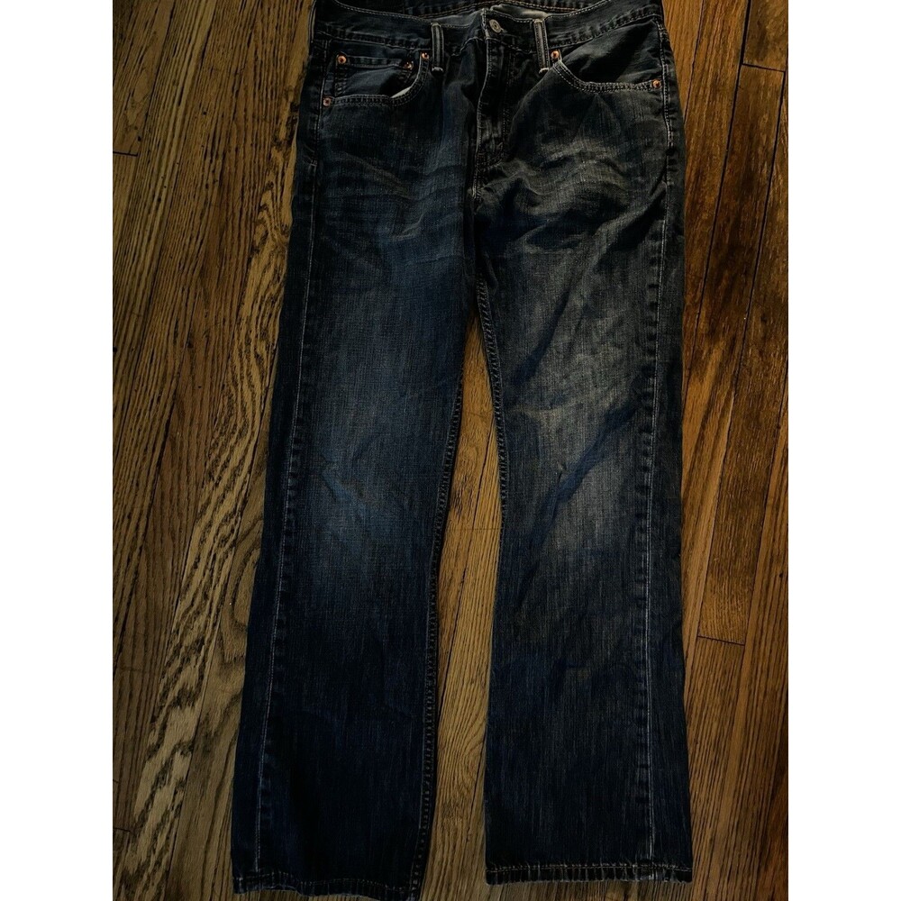 Levi's 527 Slim Bootcut Jeans W32 L30 Dark Wash Denim